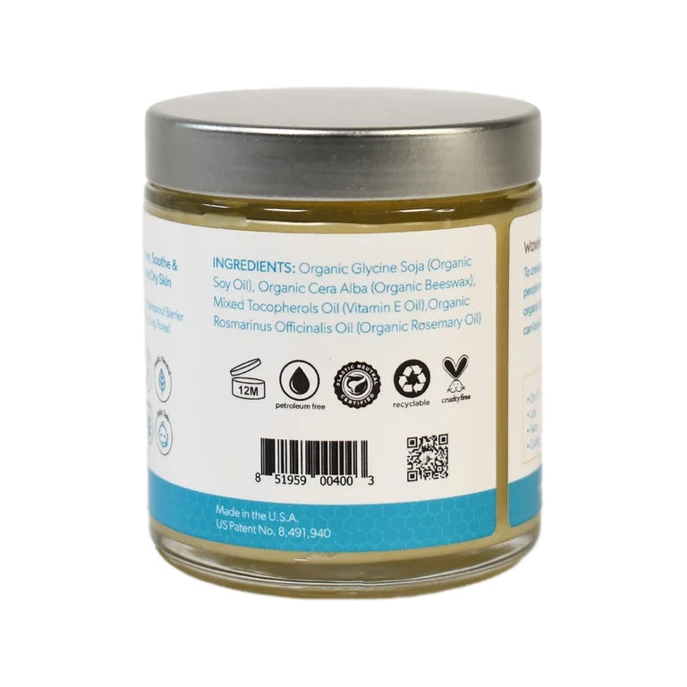 Waxelene Organic Multipurpose Ointment the Petroleum Jelly Moisturizer Medium Jar 3oz (85g)