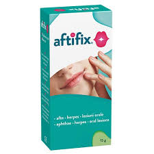Aftifix oral gel ,relief oral herpes, 15g