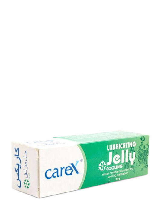 Carex Lubricating Jelly - Cooling | Greaseless Transparent Water Soluble and Non-Irritating | For An Exciting Cooling Sensation | 60gm