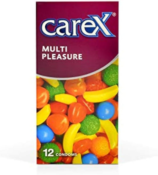 Carex Multi Pleasure Condoms | Different Everytime | 12 Count