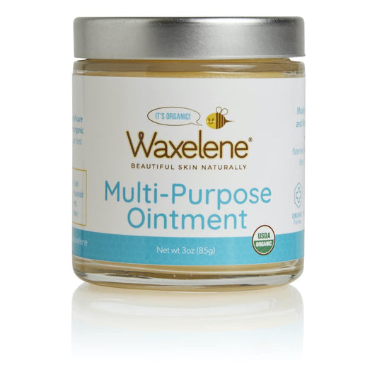 Waxelene Organic Multipurpose Ointment the Petroleum Jelly Moisturizer Medium Jar 3oz (85g)