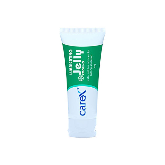 Carex Lubricating Jelly - Cooling | Greaseless Transparent Water Soluble and Non-Irritating | For An Exciting Cooling Sensation | 60gm