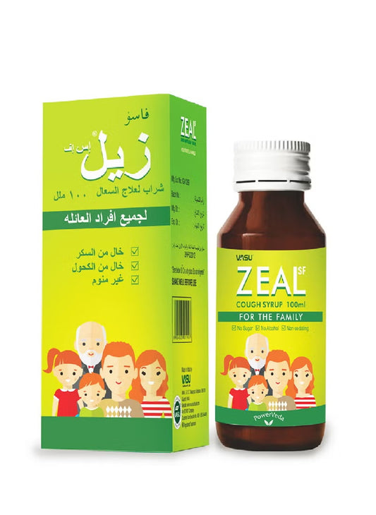 Zeal SF Cough syrup 100ml Bottle